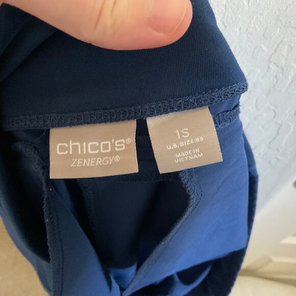 Chico’s Zenergy Navy Blue Athleisure/Casual Pants - Size 8 Short - Picture 5 of 7